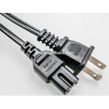 Cabo de potência da parede da CA de 6Ft 2 Prong 2 cabo do entalhe para o Dell Dell Sony Asus Acer Carregador do portátil de Toshiba, monitor LCD do diodo emissor de luz TV Epson